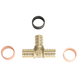 1/2 Inch PB (Polybutylene) x 1/2 Inch PB x 1/2 Inch PEX-B Barb Crimp Tee