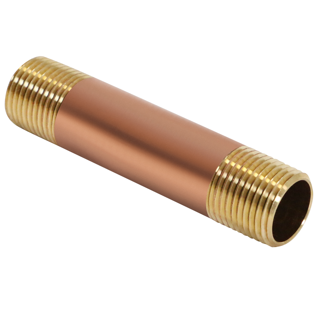 1/2 in x 3-1/2 in Red Brass Nipple