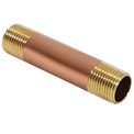 1/2 in x 3-1/2 in Red Brass Nipple