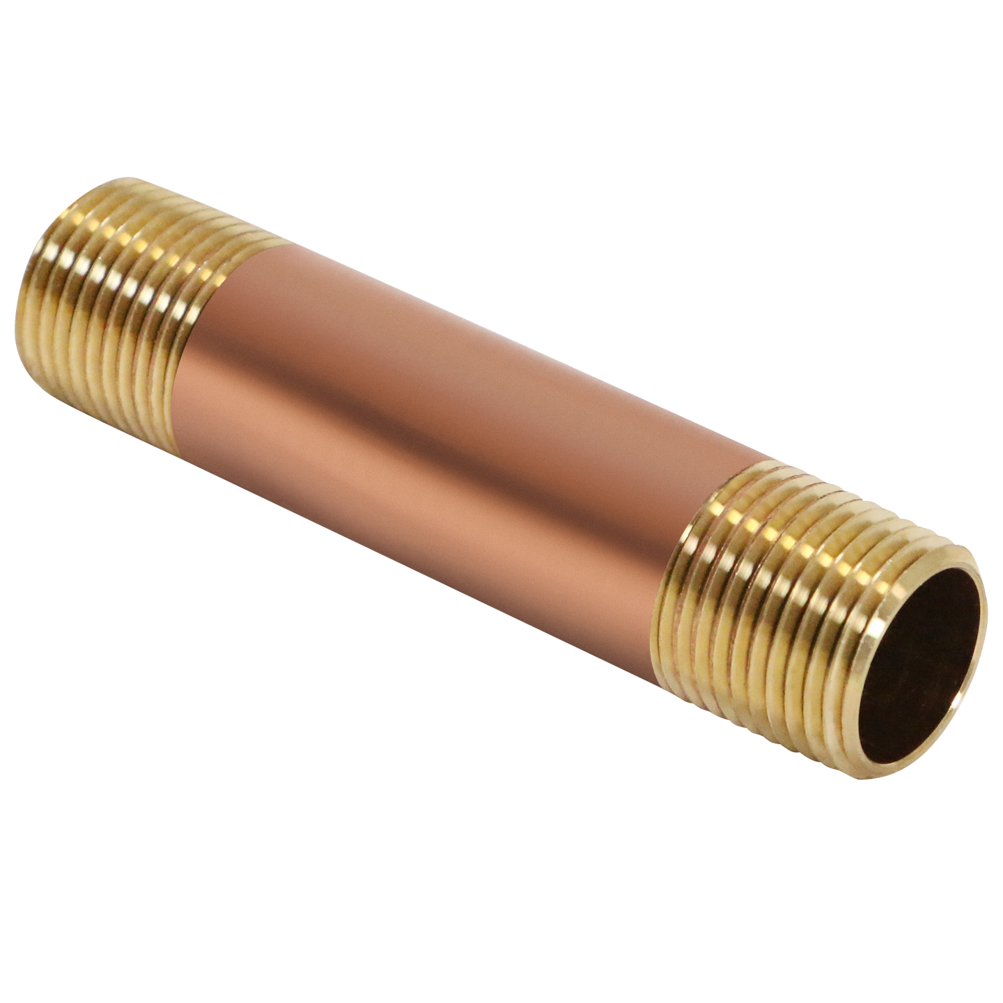 1/2 in x 3-1/2 in Red Brass Nipple