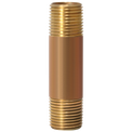 1/2 in x 3 in Red Brass Nipple