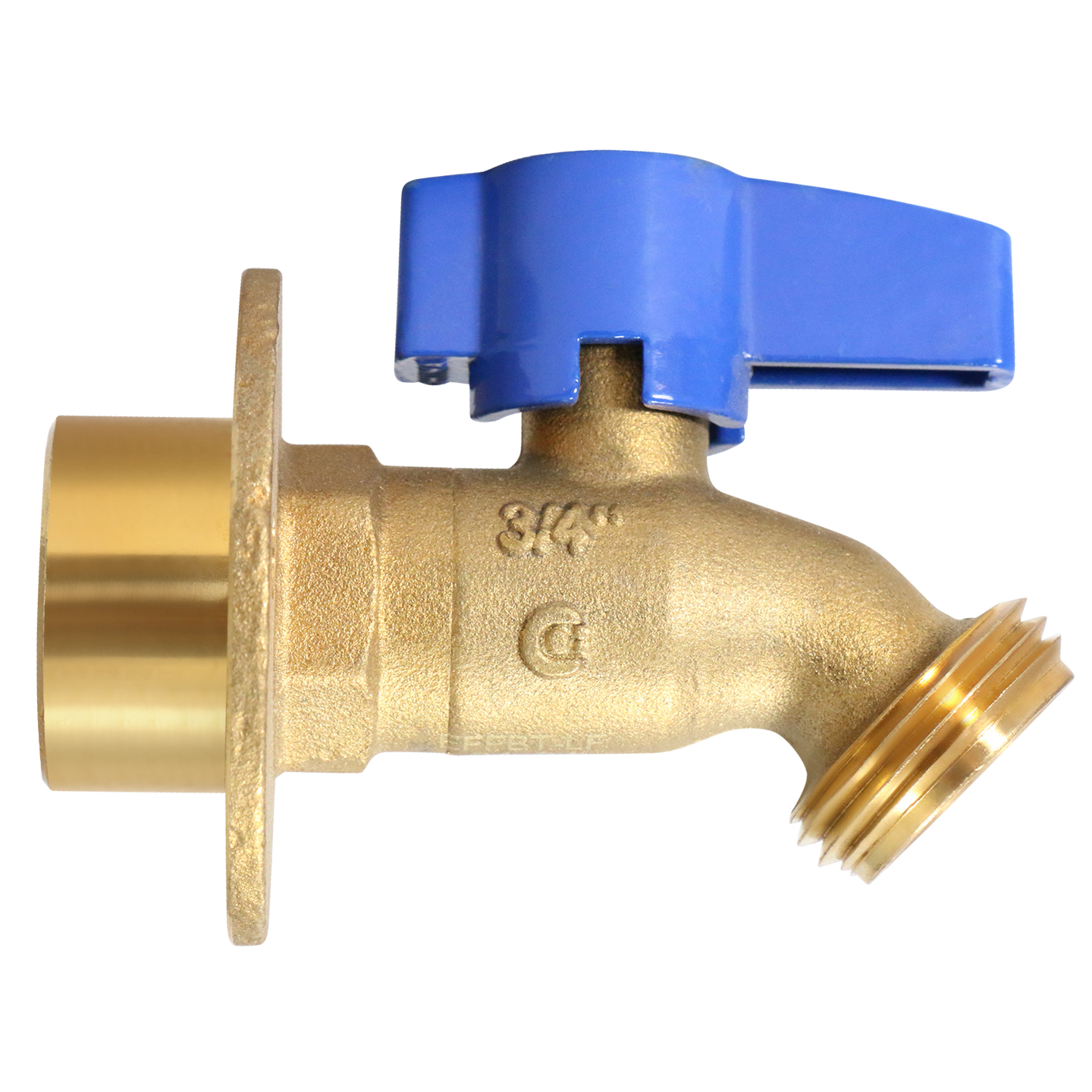 3/4 Inch FPT x 3/4 Inch GHT Hose Bibbs with Flange