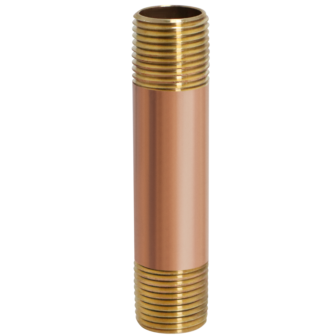 1/2 in x 3-1/2 in Red Brass Nipple