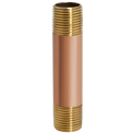 1/2 in x 3-1/2 in Red Brass Nipple