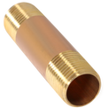 1/2 in x 3 in Red Brass Nipple