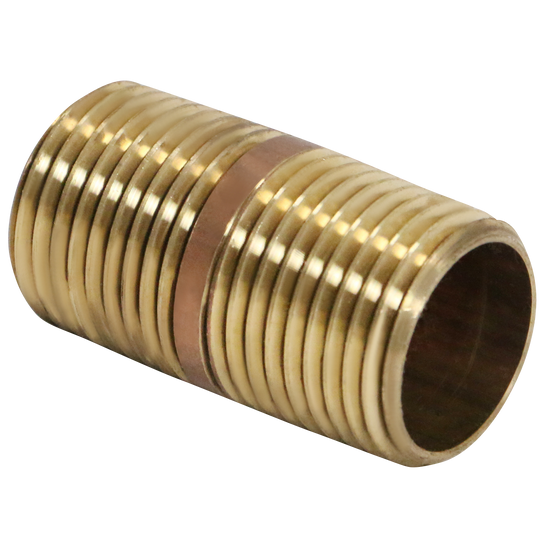 1/2 in X 1-1/2 in Red Brass Nipple