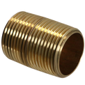 3/4 in x 1-3/8 in Red Brass Nipple