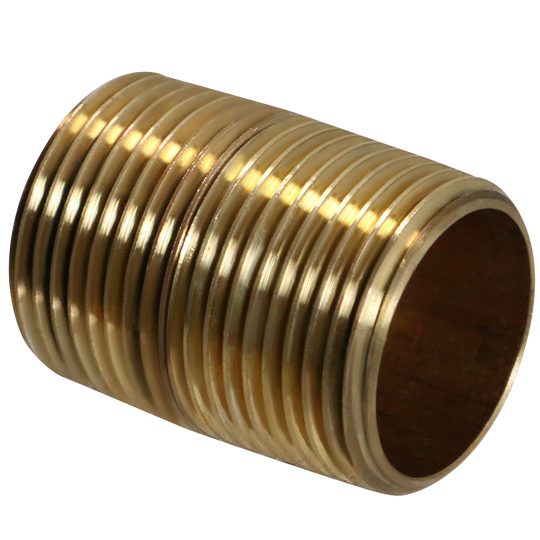 3/4 in x 1-3/8 in Red Brass Nipple