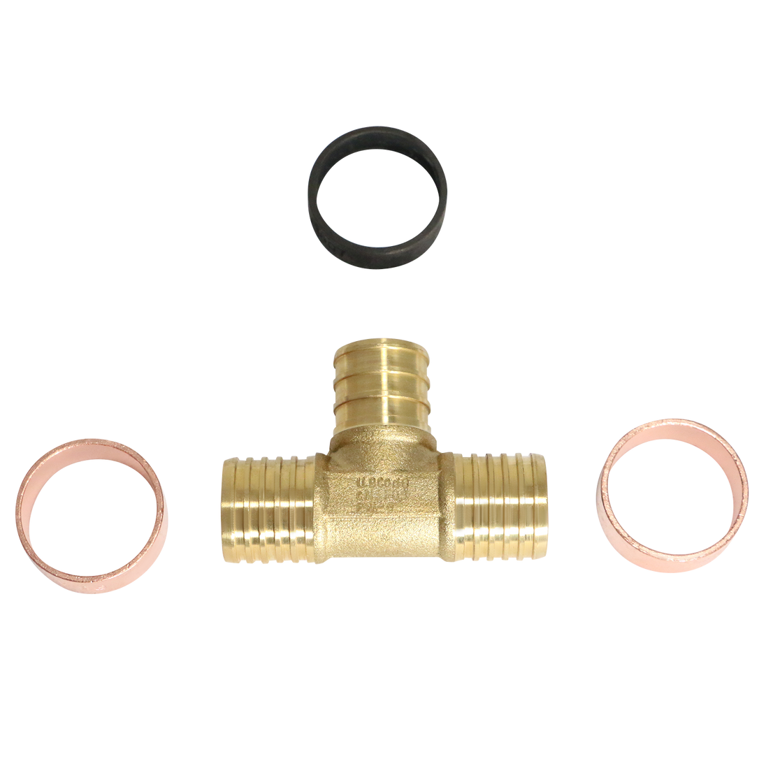 3/4 Inch PB (Polybutylene) x 3/4 Inch PB x 3/4 Inch PEX-B Barb Crimp Tee