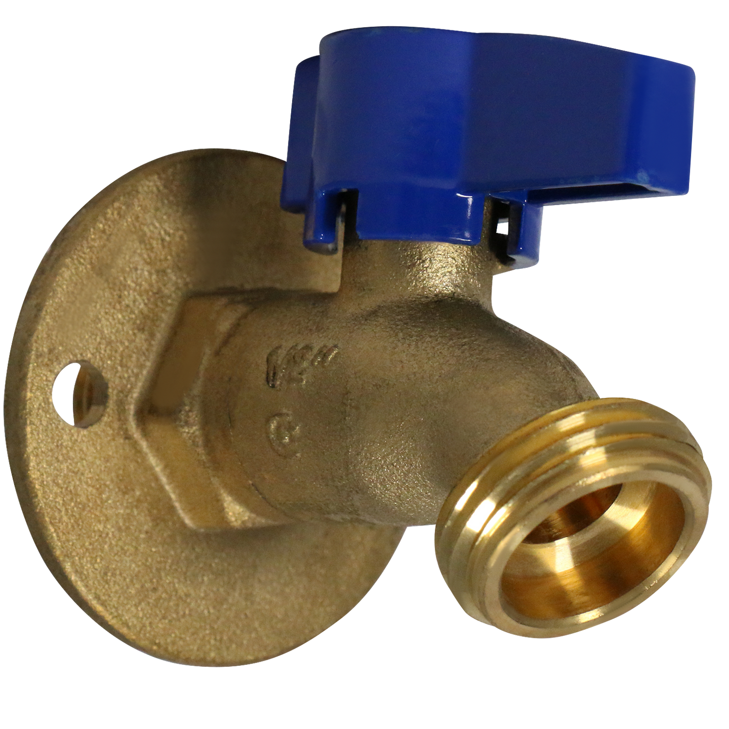 1/2 Inch Male Sweat x 3/4 Inch GHT Hose Bibbs with Flange