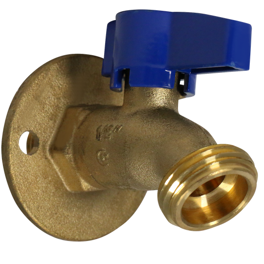 1/2 Inch Male Sweat x 3/4 Inch GHT Hose Bibbs with Flange