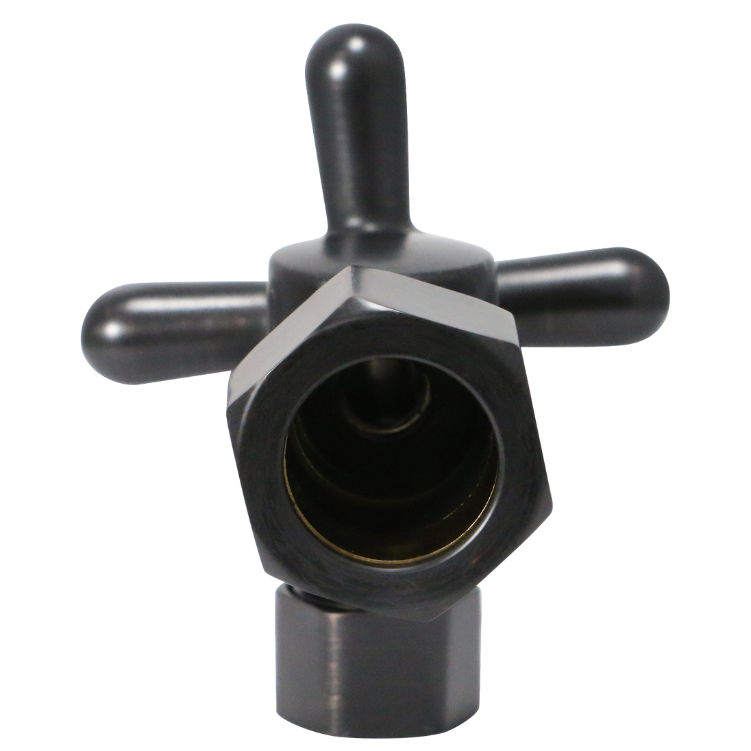 5/8 inch x 3/8 inch OD Compression Angle Valve, Oil Rubbed Bronze