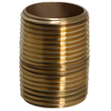 3/4 in x 1-3/8 in Red Brass Nipple