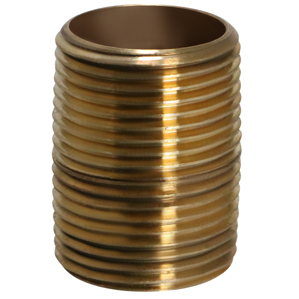 3/4 in x 1-3/8 in Red Brass Nipple