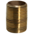 3/4 in x 1-3/8 in Red Brass Nipple
