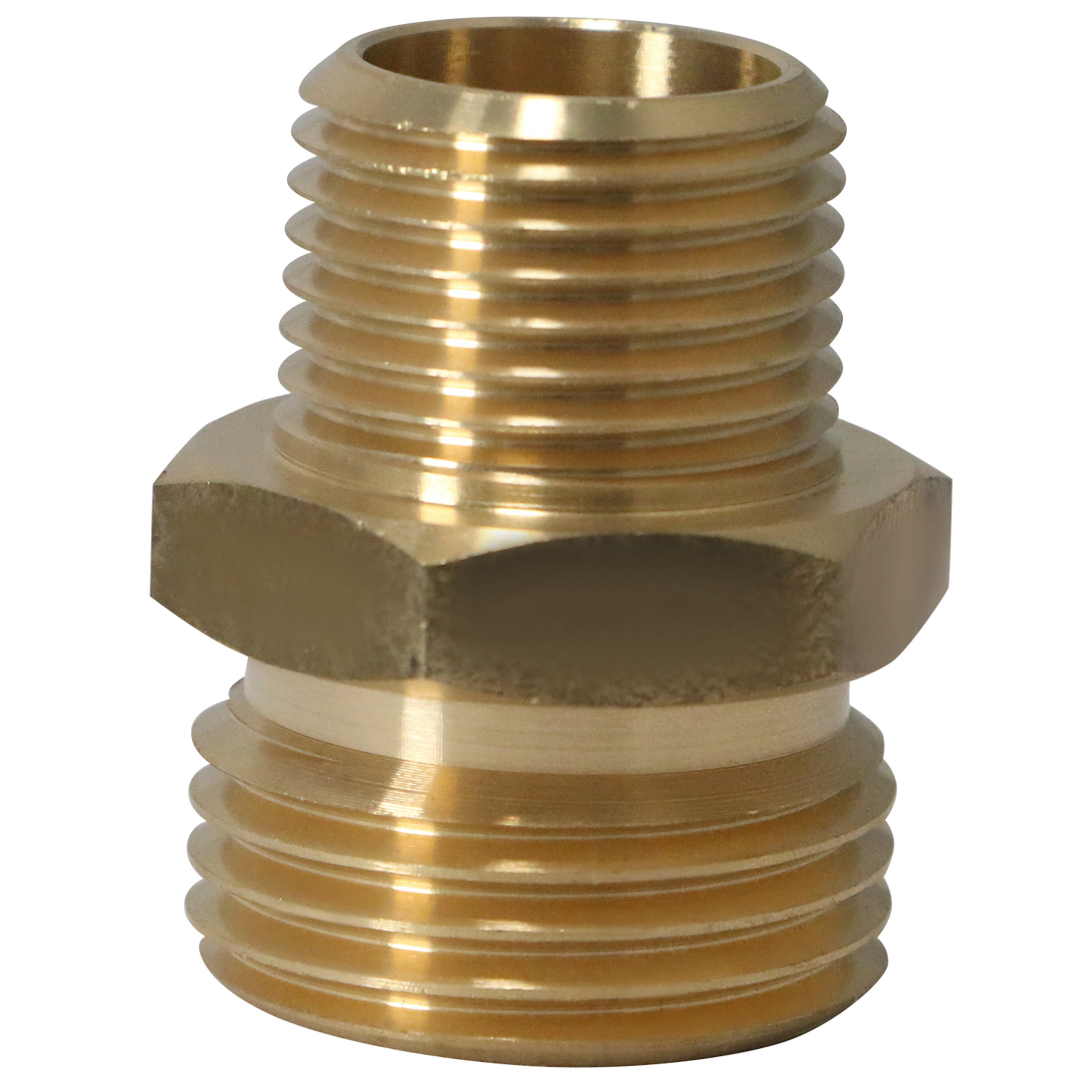 3/4 Inch MHT x 1/2 Inch MIP Hose-to-Pipe Adapter