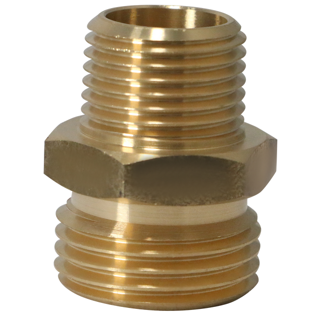 3/4 Inch MHT x 1/2 Inch MIP Hose-to-Pipe Adapter