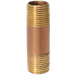 Red Brass Nipple | 1/2 in x 2-1/2 in