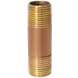 Red Brass Nipple | 1/2 in x 2-1/2 in