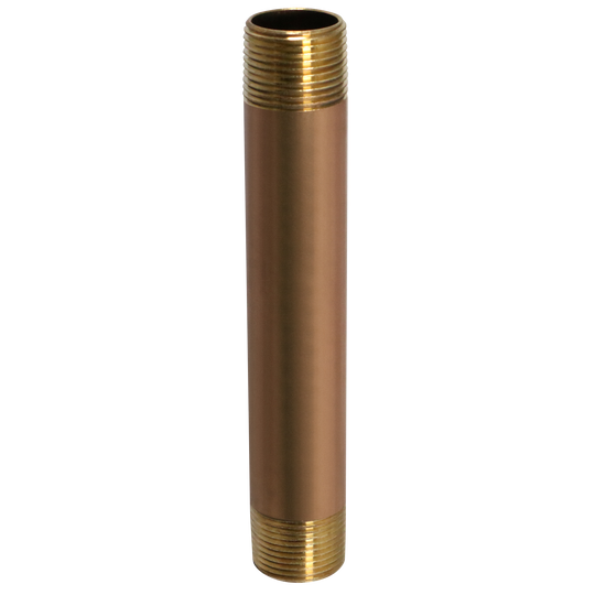 3/4 in x 6 in Red Brass Nipple