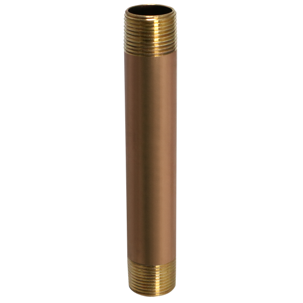 3/4 in x 6 in Red Brass Nipple