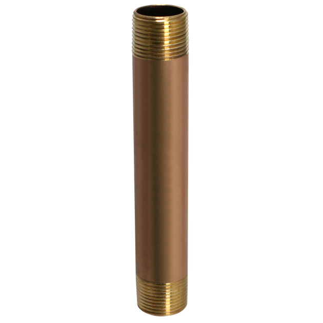 3/4 in x 6 in Red Brass Nipple