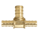 3/8 Inch x 3/8 Inch x 1/2 Inch PEX-B Barb Crimp Reducing Tee