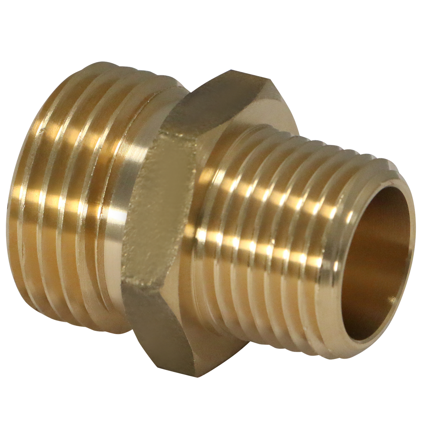 3/4 Inch MHT x 1/2 Inch MIP Hose-to-Pipe Adapter