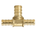 3/8 Inch x 3/8 Inch x 1/2 Inch PEX-B Barb Crimp Reducing Tee