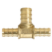 3/8 Inch x 3/8 Inch x 1/2 Inch PEX-B Barb Crimp Reducing Tee