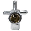 5/8 inch x 3/8 inch OD Compression Angle Valve, Polished Chrome