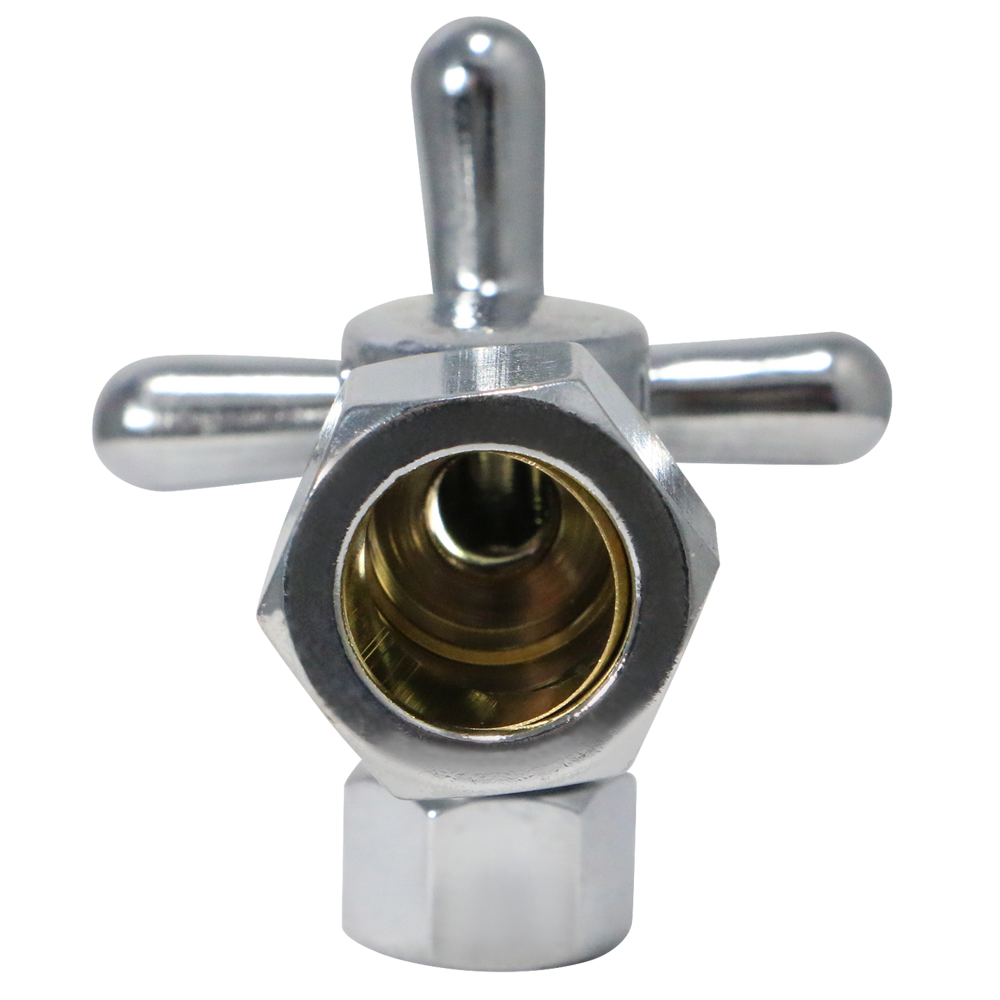 5/8 inch x 3/8 inch OD Compression Angle Valve, Polished Chrome