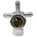 5/8 inch x 3/8 inch OD Compression Angle Valve, Polished Chrome