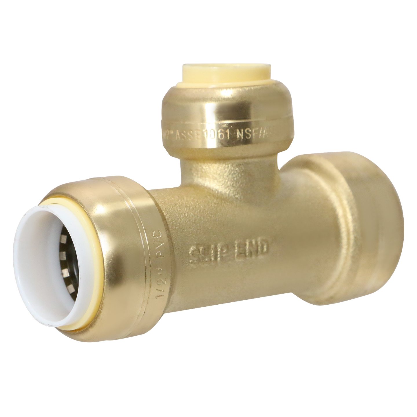 1/2 inch PVC x 1/2 Inch PVC x 1/2 Inch CTS Push-to-Connect Tee