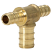 3/8 Inch x 3/8 Inch x 1/2 Inch PEX-B Barb Crimp Reducing Tee