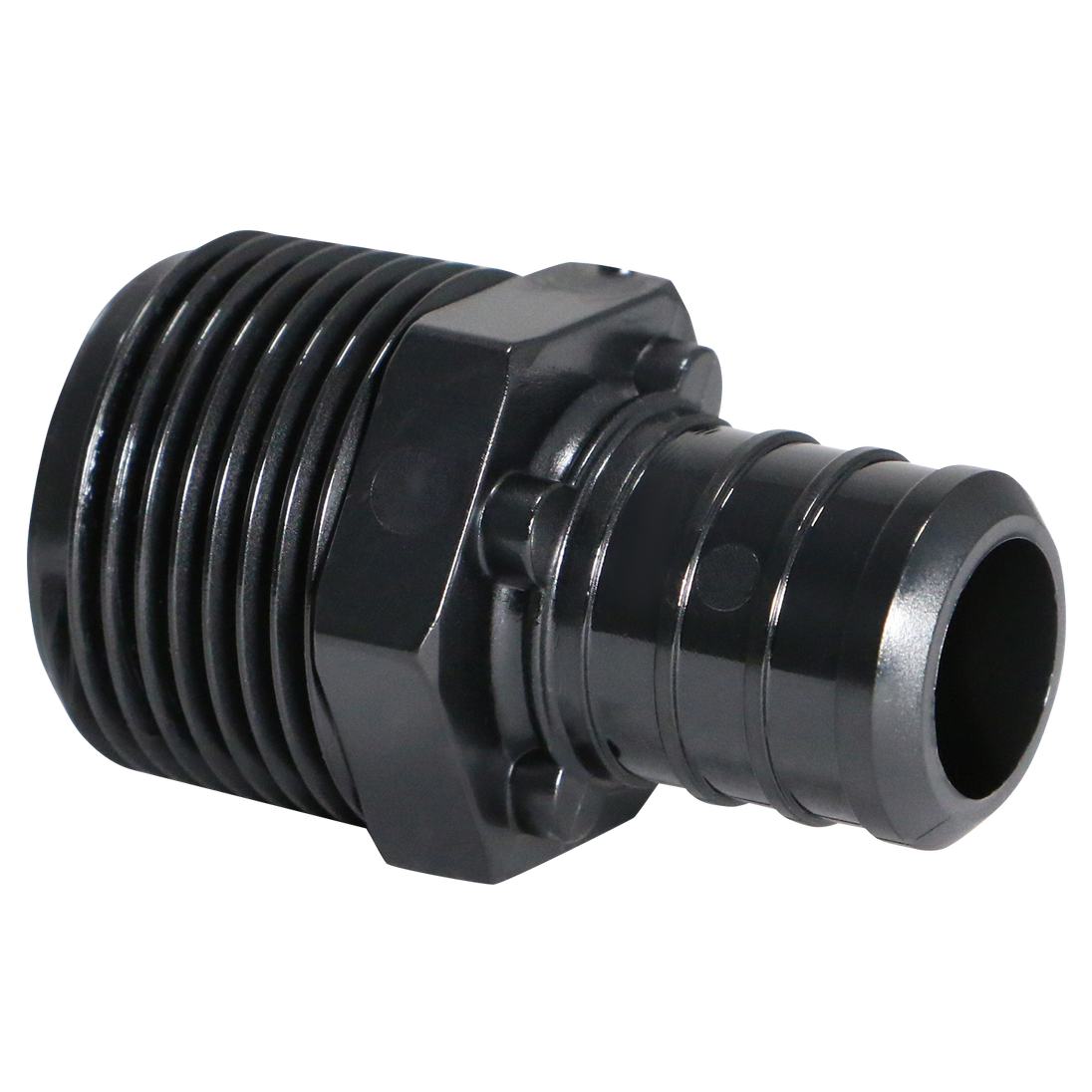3/4 Inch PEX-B Barb Crimp x 3/4 Inch Male NPT Poly Alloy Adapter