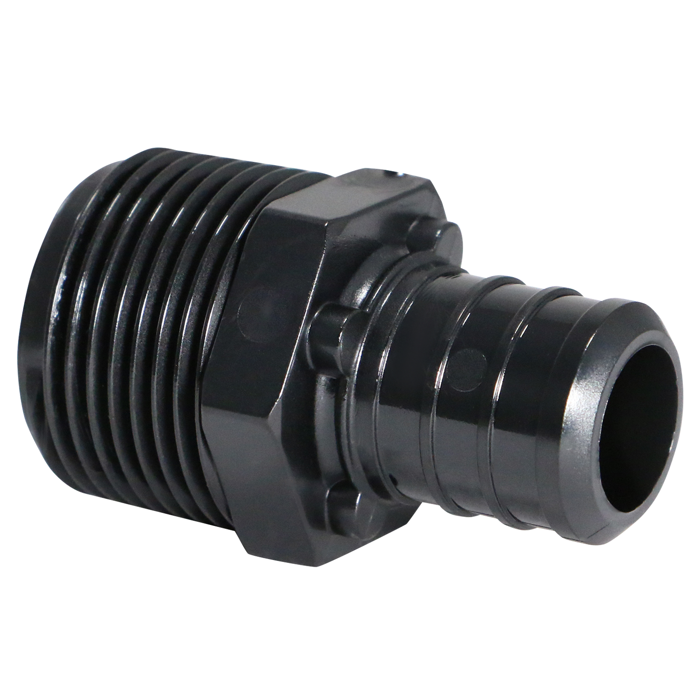 3/4 Inch PEX-B Barb Crimp x 3/4 Inch Male NPT Poly Alloy Adapter