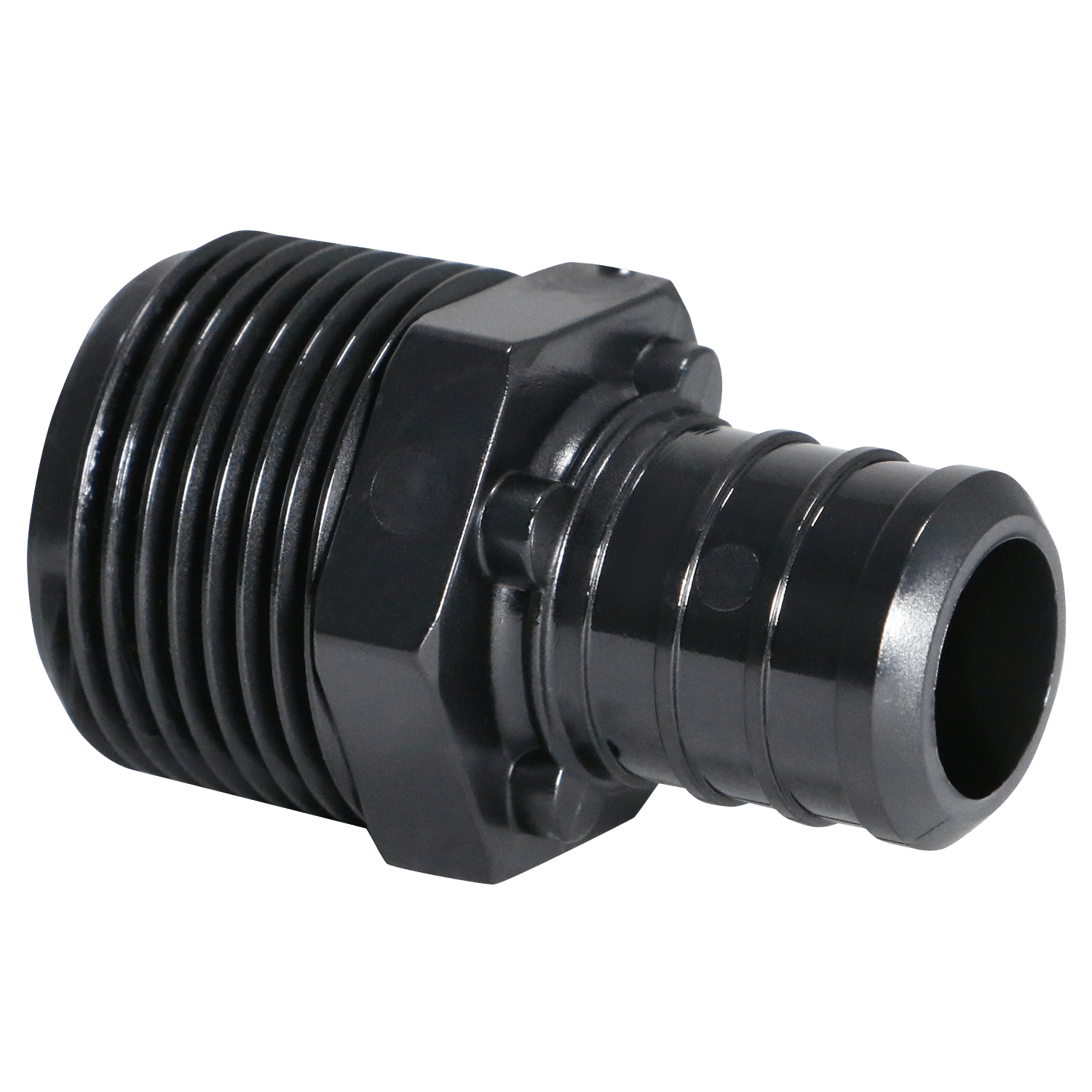 3/4 Inch PEX-B Barb Crimp x 3/4 Inch Male NPT Poly Alloy Adapter