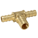 3/8 Inch x 3/8 Inch x 1/2 Inch PEX-B Barb Crimp Reducing Tee