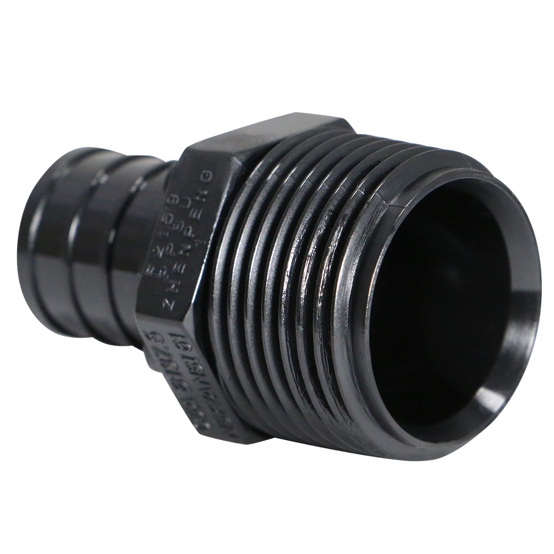 3/4 Inch PEX-B Barb Crimp x 3/4 Inch Male NPT Poly Alloy Adapter