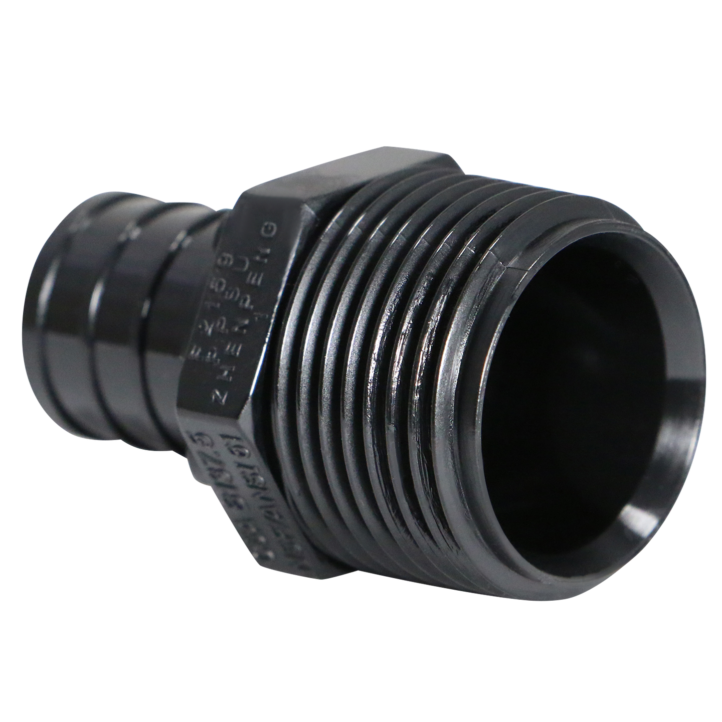 3/4 Inch PEX-B Barb Crimp x 3/4 Inch Male NPT Poly Alloy Adapter