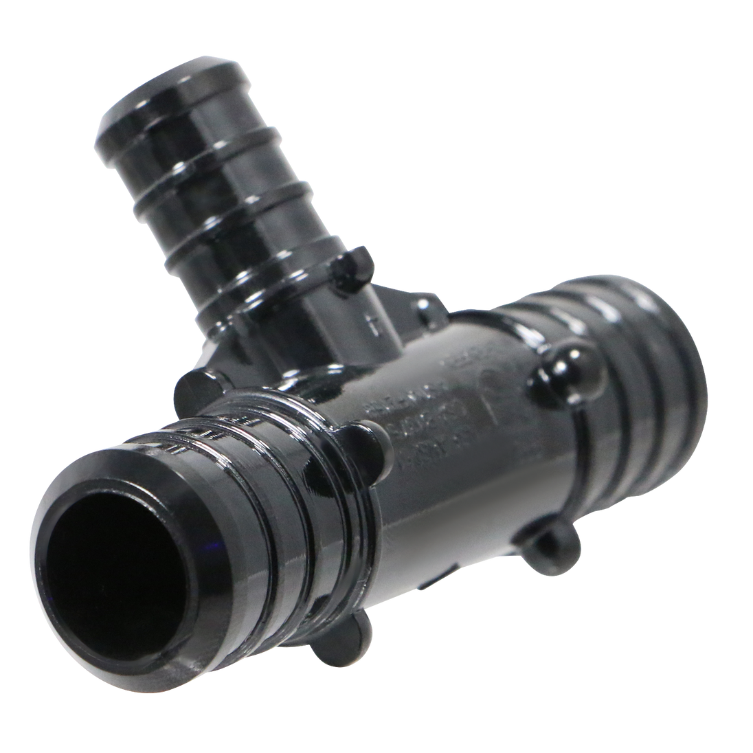 3/4 Inch X 3/4 Inch X 1/2 Inch PEX-B Barb Crimp Poly Alloy Tee