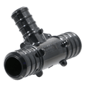 3/4 Inch X 3/4 Inch X 1/2 Inch PEX-B Barb Crimp Poly Alloy Tee