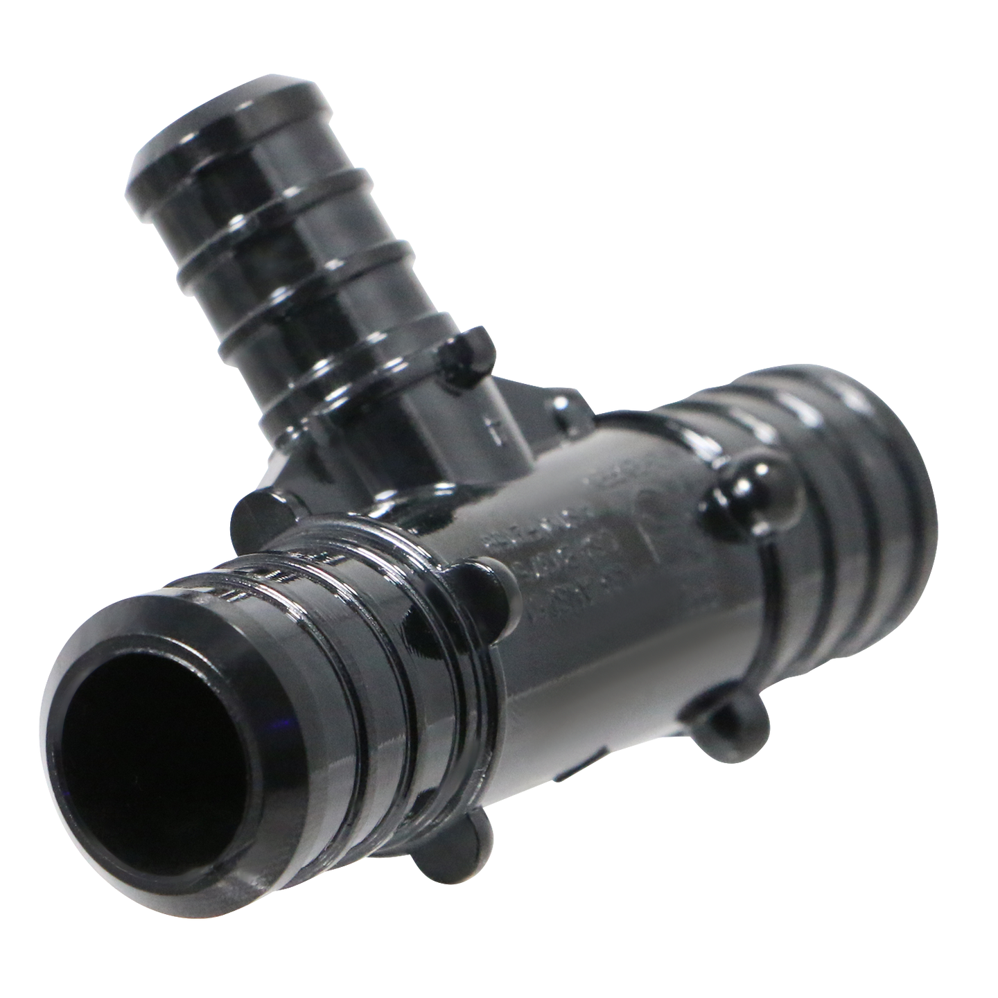 3/4 Inch X 3/4 Inch X 1/2 Inch PEX-B Barb Crimp Poly Alloy Tee