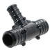 3/4 Inch X 3/4 Inch X 1/2 Inch PEX-B Barb Crimp Poly Alloy Tee