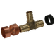 1/2 Inch PB (Polybutylene) x 1/2 Inch PB x 1/2 Inch PEX-B Barb Crimp Tee