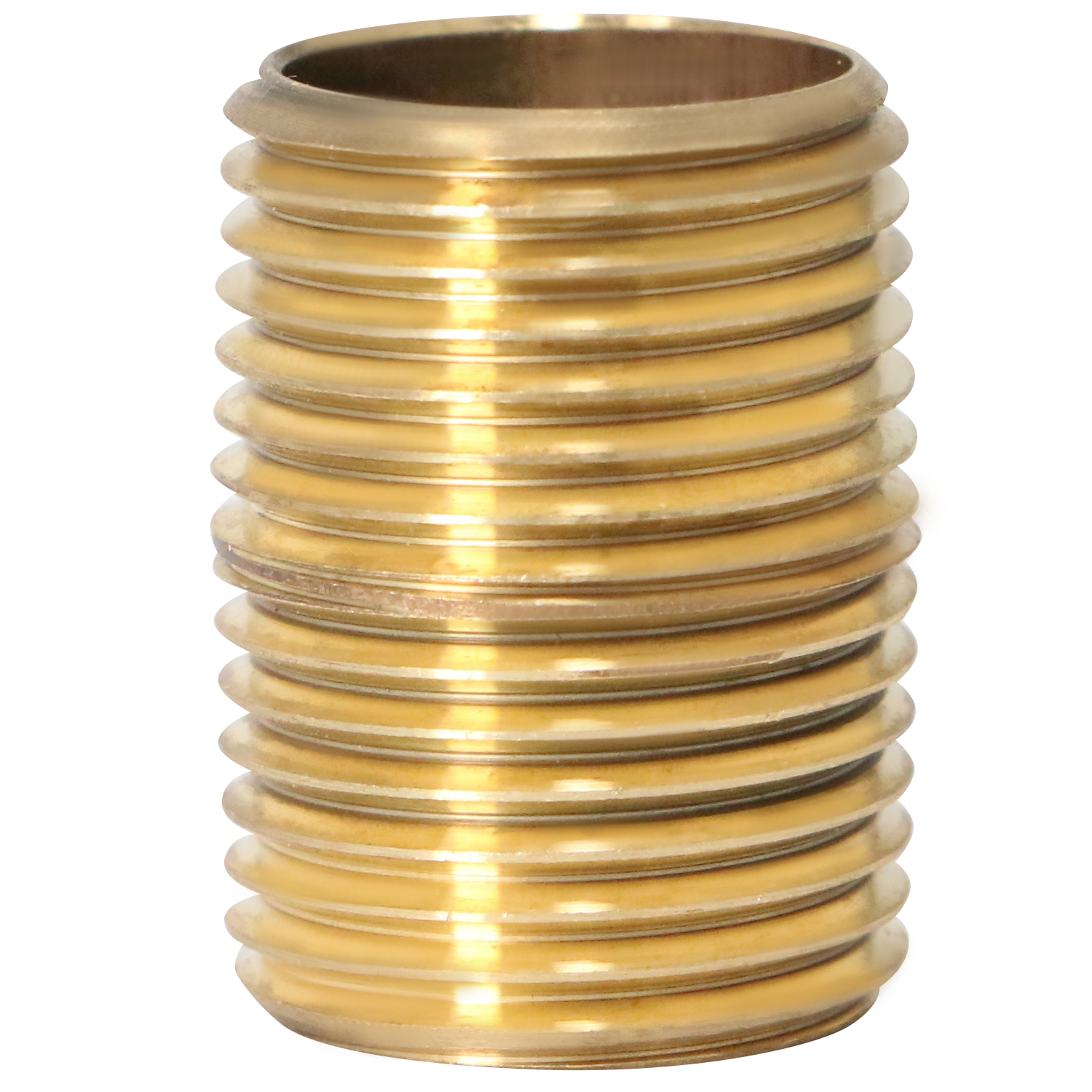 1/2 in x 1-1/8 in Red Brass Nipple