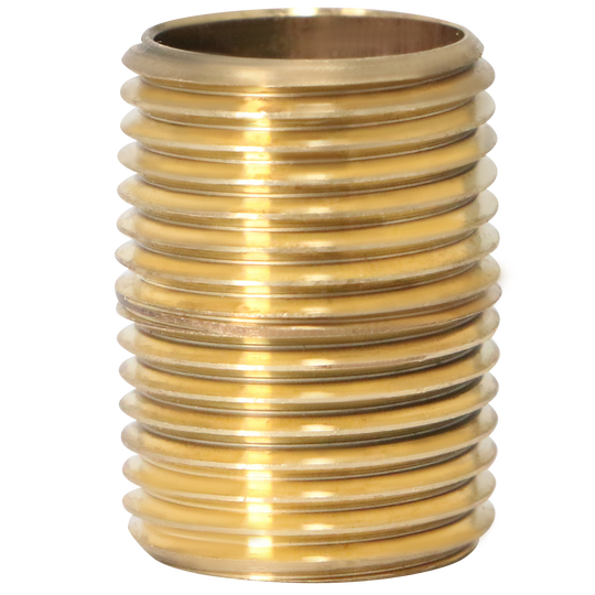 1/2 in x 1-1/8 in Red Brass Nipple