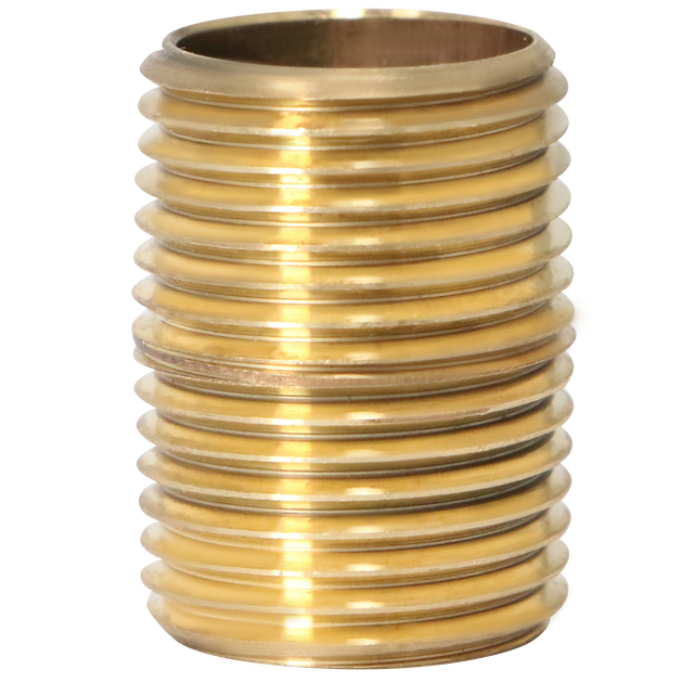 1/2 in x 1-1/8 in Red Brass Nipple