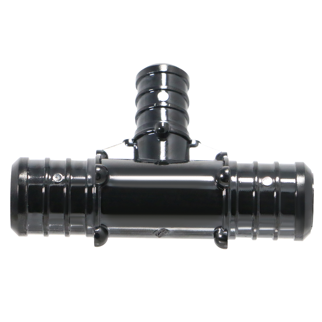 3/4 Inch X 3/4 Inch X 1/2 Inch PEX-B Barb Crimp Poly Alloy Tee